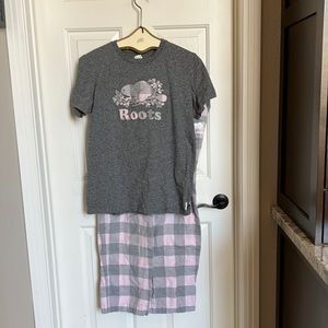 COPY - Roots t-shirt pajamas